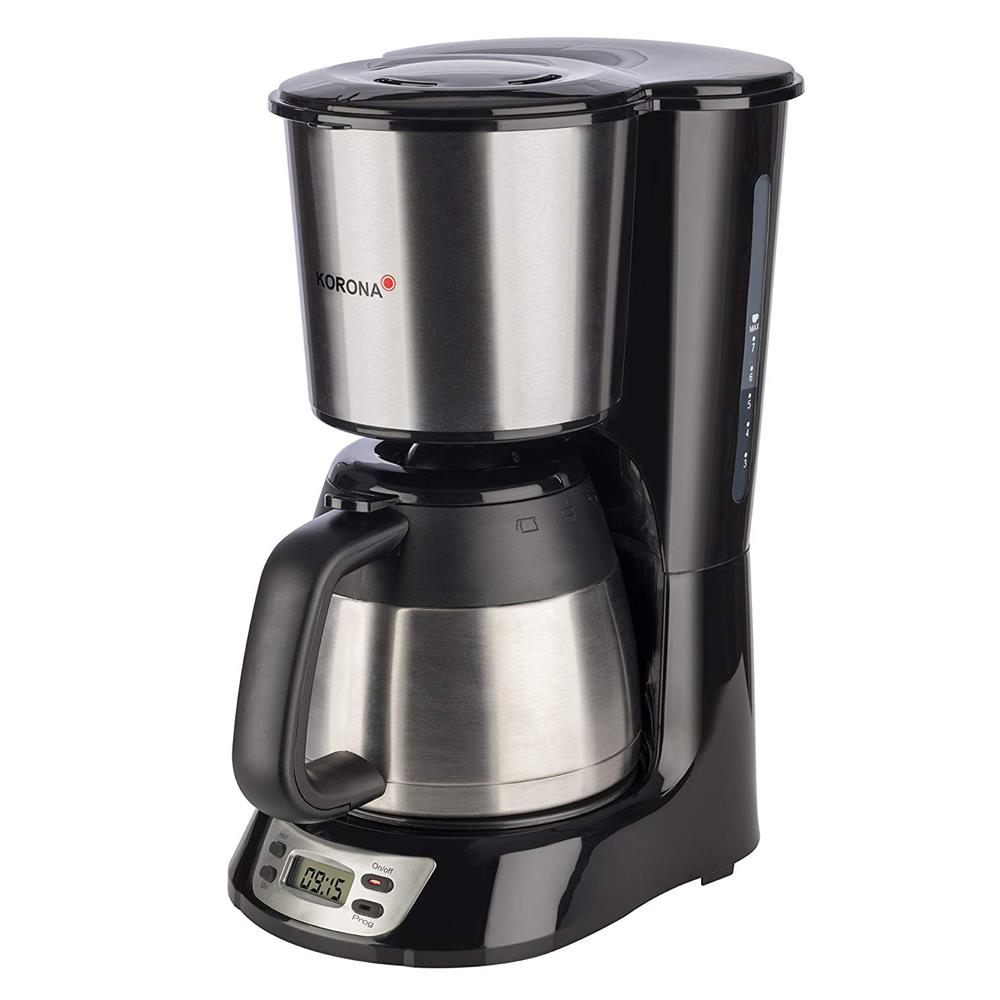 Westinghouse Retro-Kaffeemaschine, Filterkaffee, Wiederverwendbarer Filter, 1,25 L, 10 Tassen, 1000 W, Schwarz